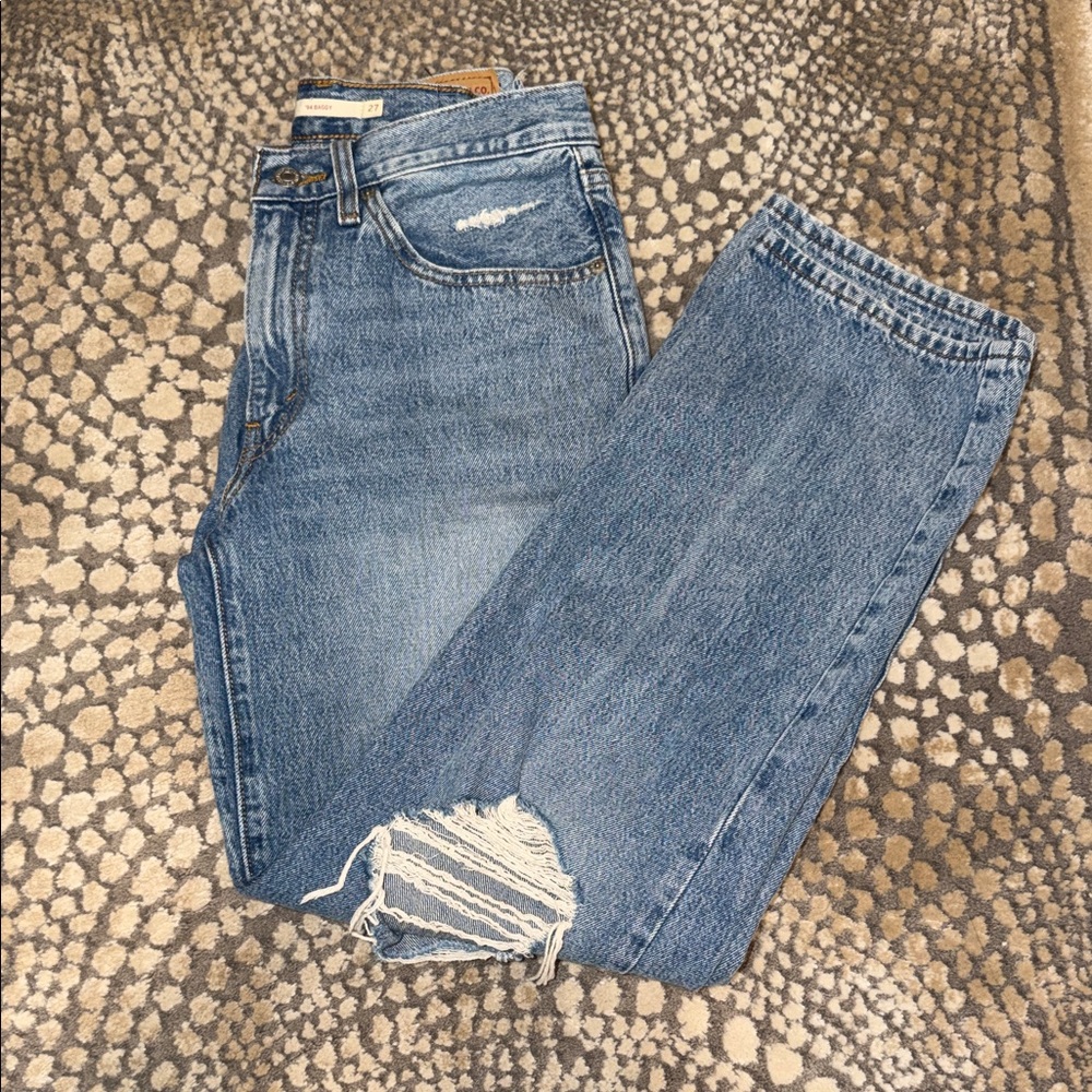Levi's Blue Distressed Women Jeans